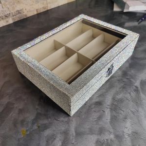 Elegant Rhinestone Sunglasses Case